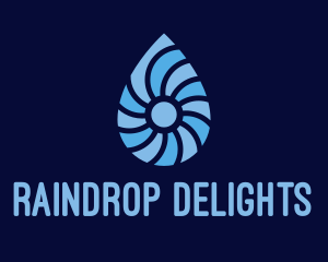 Distilled Water Drop  logo design