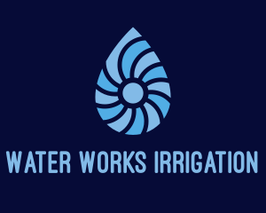 Distilled Water Drop  logo design