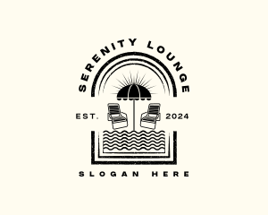 Beach Wave Chair logo design