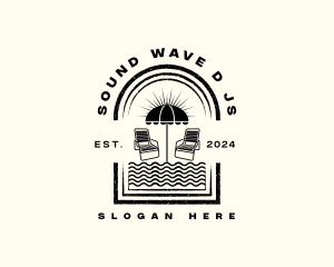 Beach Wave Chair logo design