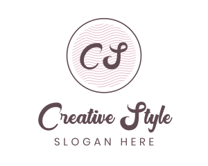 Cursive Style Lifestyle logo design