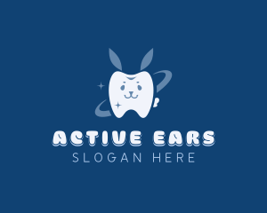 Bunny Ears Tooth logo design