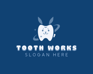Bunny Ears Tooth logo