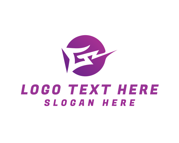 Purple Circle logo example 2