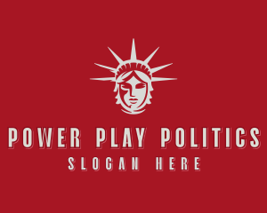 Political Liberty Statue  logo design