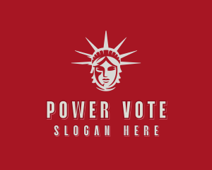 Political Liberty Statue  logo design