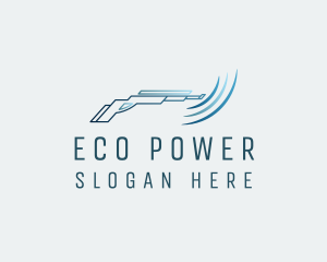 Blue Power Washer logo design