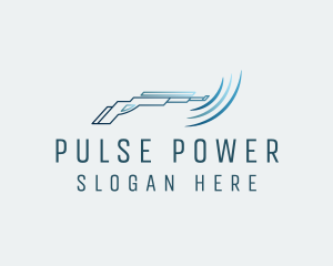 Blue Power Washer logo design