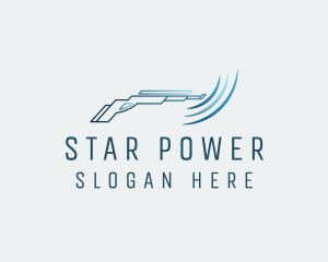 Blue Power Washer logo design