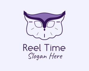 Owl Arrow Clock logo design