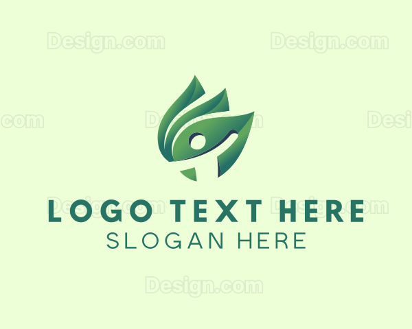 Eco Friendly Human Leaf Logo