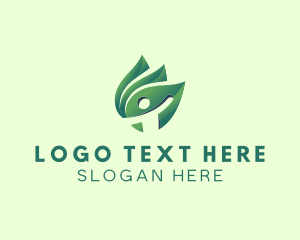 Eco Friendly Human Leaf logo