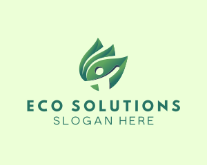 Eco Friendly Human Leaf logo design