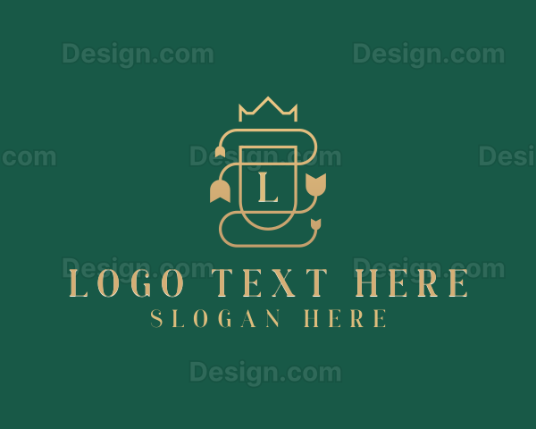 Elegant Flower Crown Logo