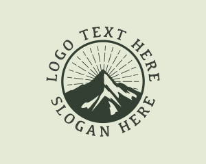 Hiking Mountain Peak logo