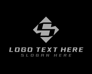 Modern Industrial Letter S logo