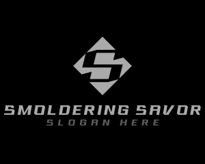 Modern Industrial Letter S logo design