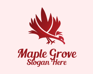 Red Maple Eagle  logo design