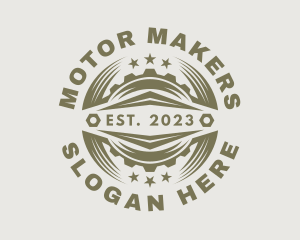 Mechanic Cogwheel Engine Motor logo