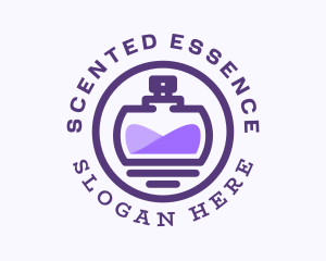 Purple Perfume Bottle logo design