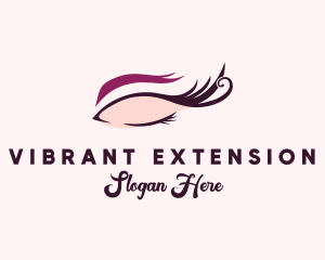 Aesthetic Woman Eyelash logo design