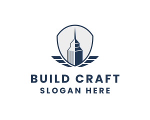 Skyscraper Building City logo design