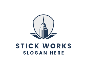 Skyscraper Building City logo design