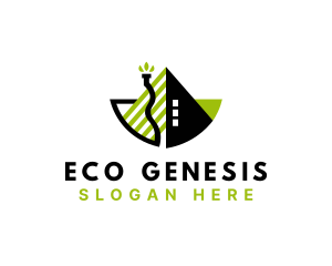 Natural Eco House logo design