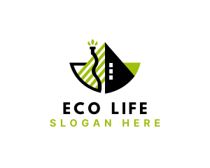 Natural Eco House logo design