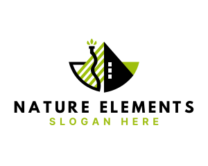 Natural Eco House logo design