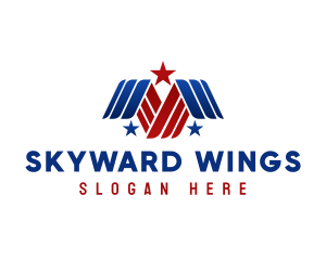 Aviation Wings USA logo design