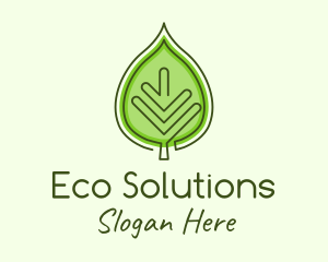 Green Ecology Leaf logo