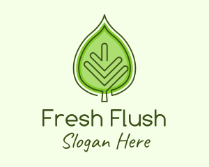 Green Ecology Leaf logo design