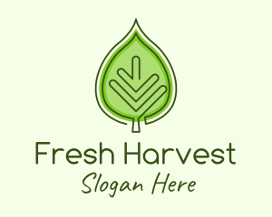 Green Ecology Leaf logo design