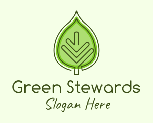 Green Ecology Leaf logo design