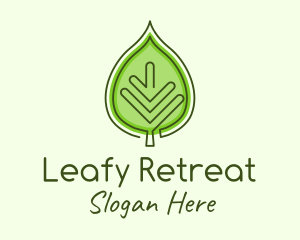 Green Ecology Leaf logo design