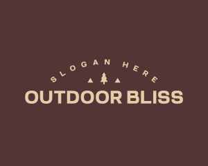 Urban Pine Tree Camping logo design