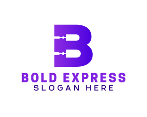 Bold Repairman B logo design