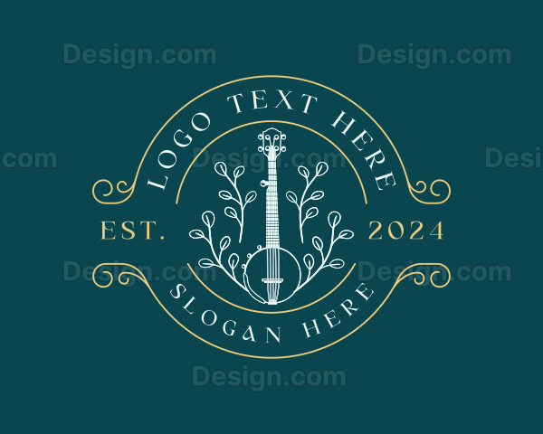 Banjo Musical Instrument Logo