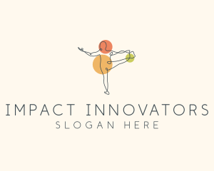 Yoga Stretch Minimalist logo