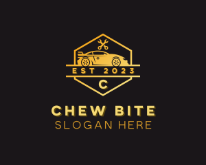 Car Wrench Mechanic logo design