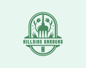 Flower Garden Rake logo design