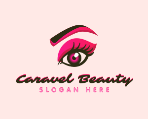 Beauty Eyelash Shadow logo design