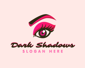 Beauty Eyelash Shadow logo design