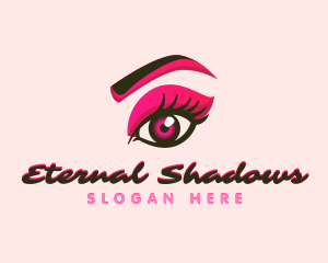 Beauty Eyelash Shadow logo design