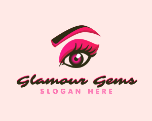 Beauty Eyelash Shadow logo design