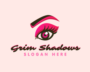 Beauty Eyelash Shadow logo design