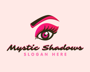 Beauty Eyelash Shadow logo design