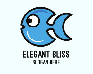 Crescent Blue Fish logo