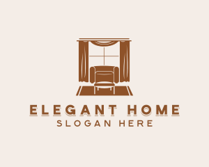 Curtain Armchair Furnishing logo